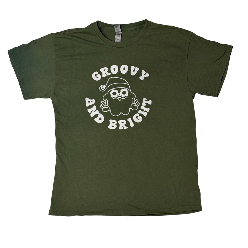Groovy and Bright Hippie Green T-Shirt